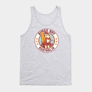 Vintage Surfing Badge for Byron Bay, Australia Tank Top